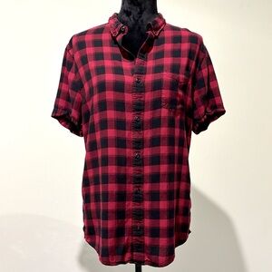 The Rails Hunter Shirt in Cardinal Black - size L